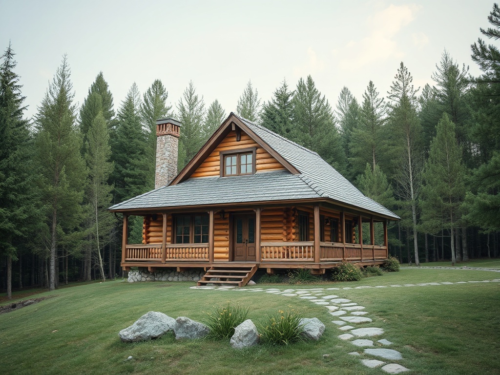 DropDom.ru | Строительство фахверкового дома с заполнением из клееного бруса