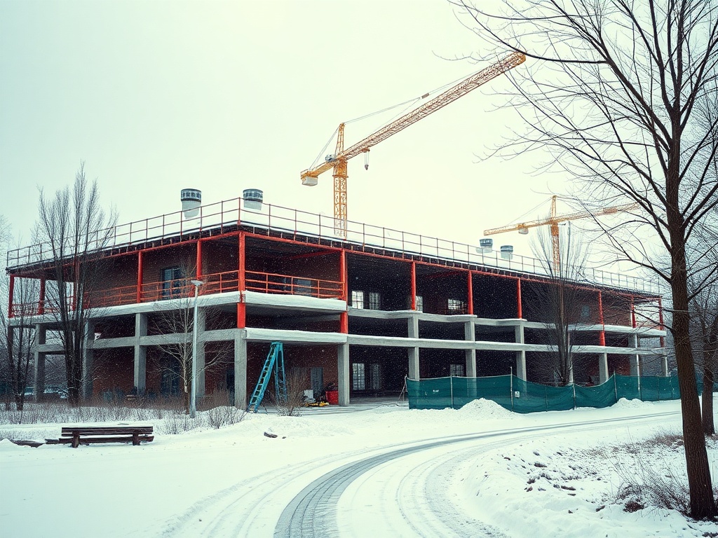 DropDom.ru | Строительство зимой: преимущества для материала и сроков