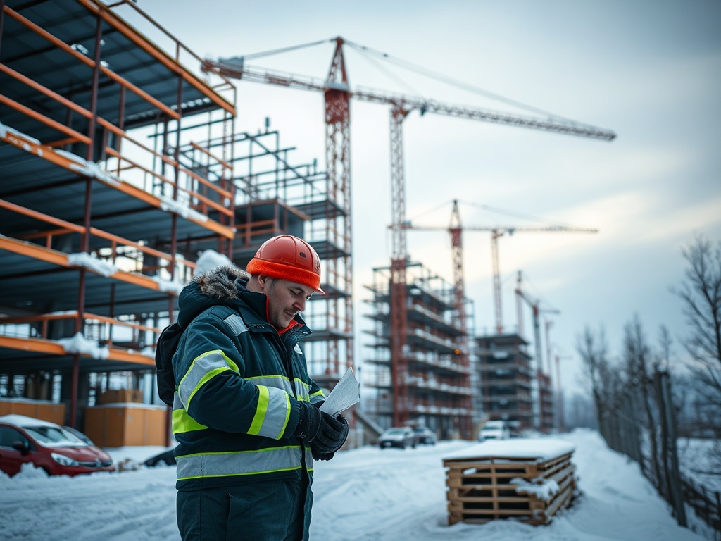 DropDom.ru | Строительство зимой: преимущества для материала и сроков